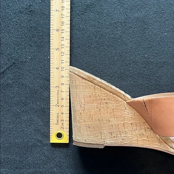 Sam Edelman Nahla Tan Brown Crisscross Leather Wedge Sandals 8.5 women’s - Picture 9 of 9